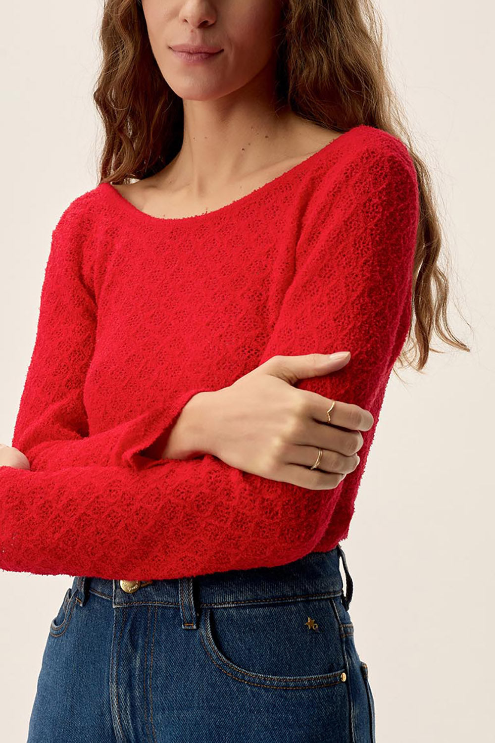 Pull Clodette Tomate