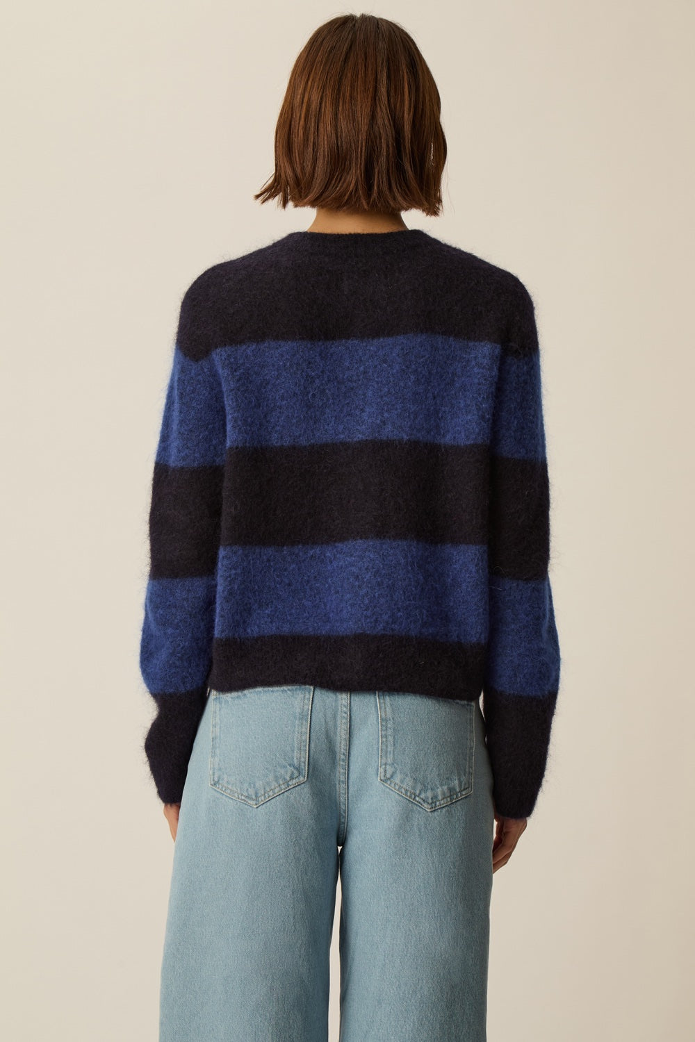 Cardigan Domette Marine/Indigo