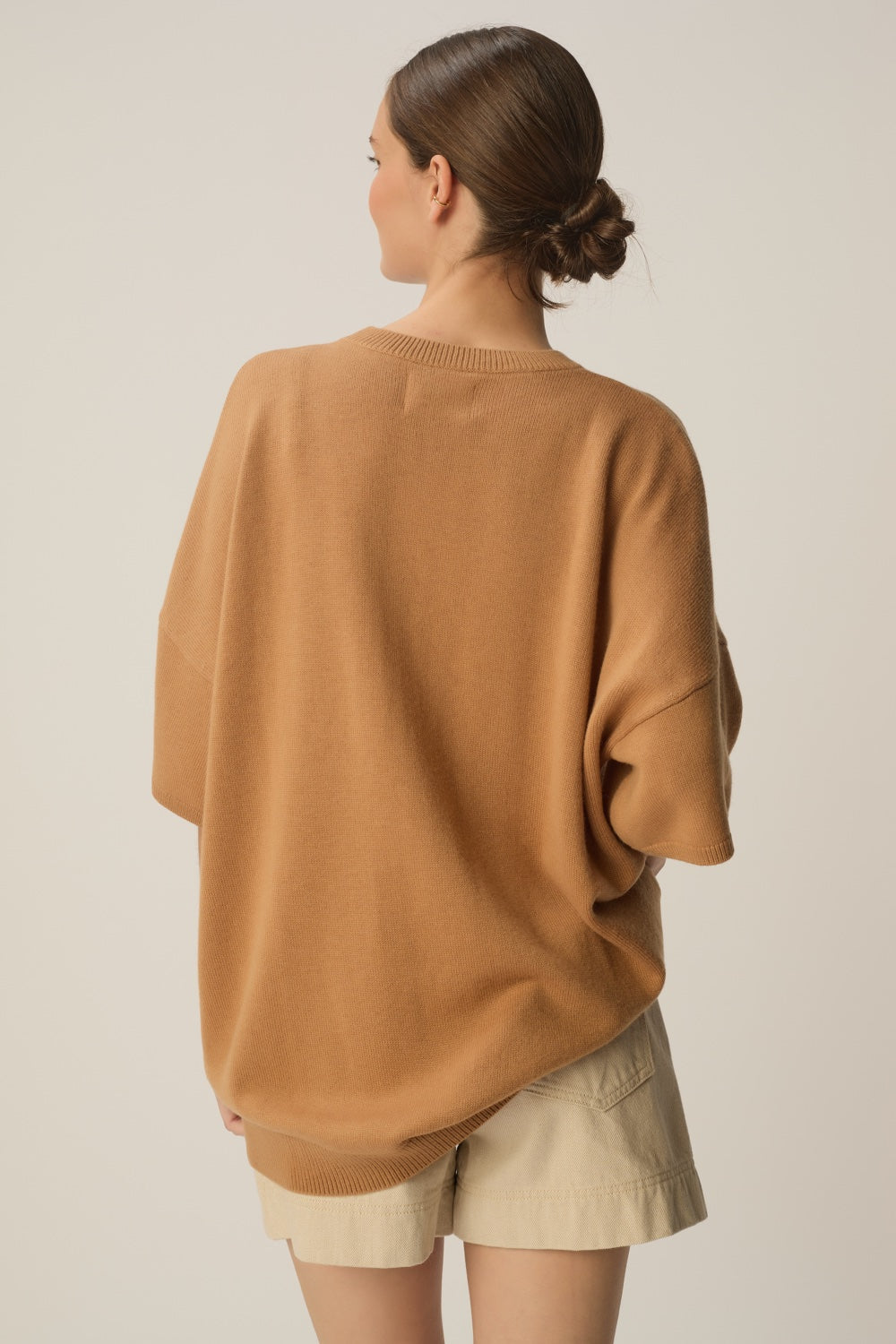 Pull manches courtes Aromane Ecorce