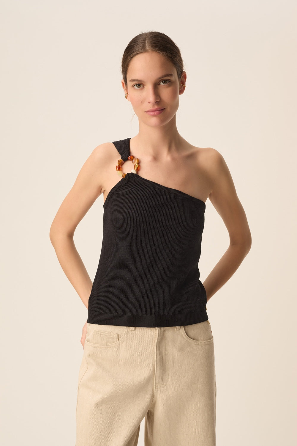 Top en maille Atys Noir