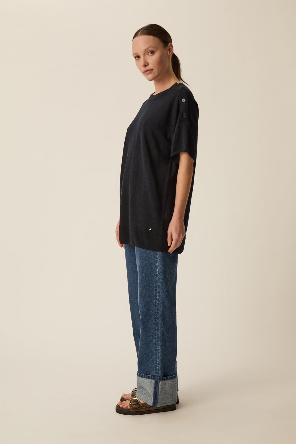 Pull manches  courtes Brownie Marine