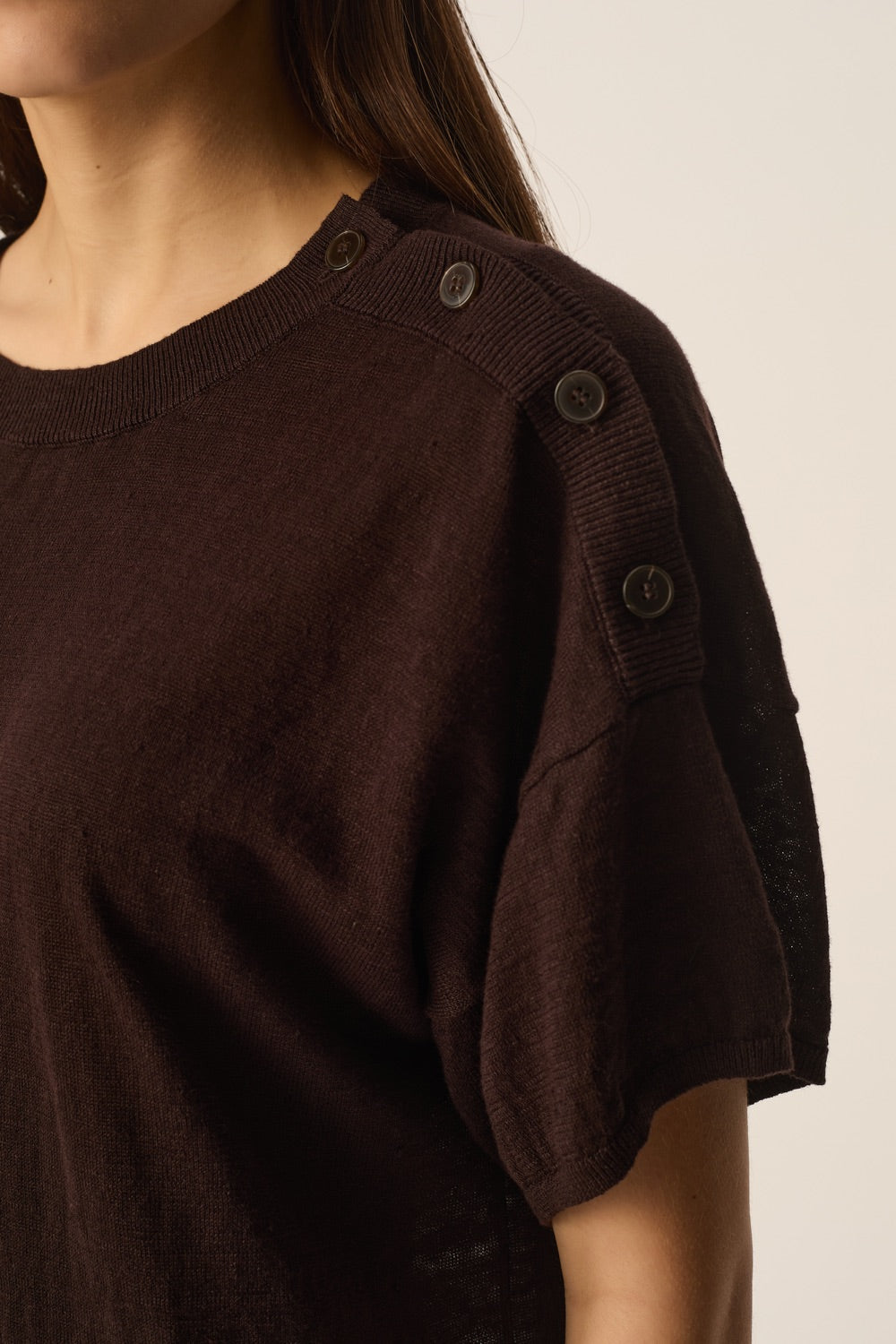 Pull manches  courtes Brownie Terre