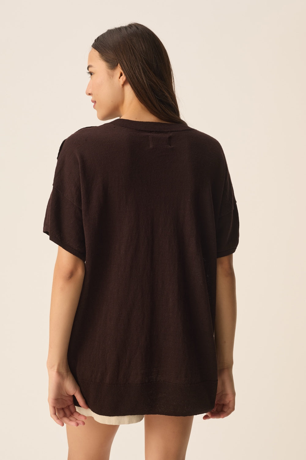 Pull manches  courtes Brownie Terre