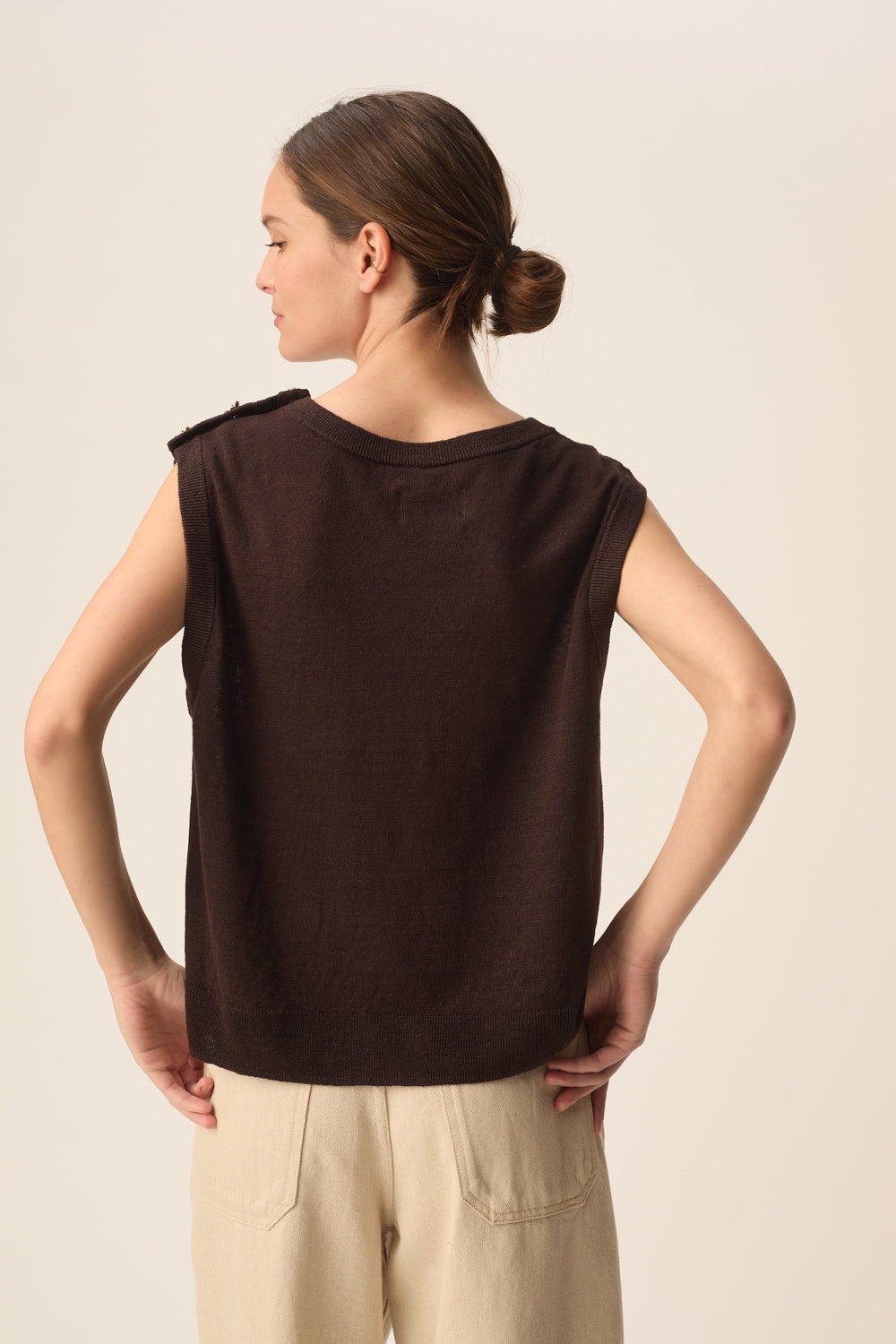 Pull sans manches Brazou Terre