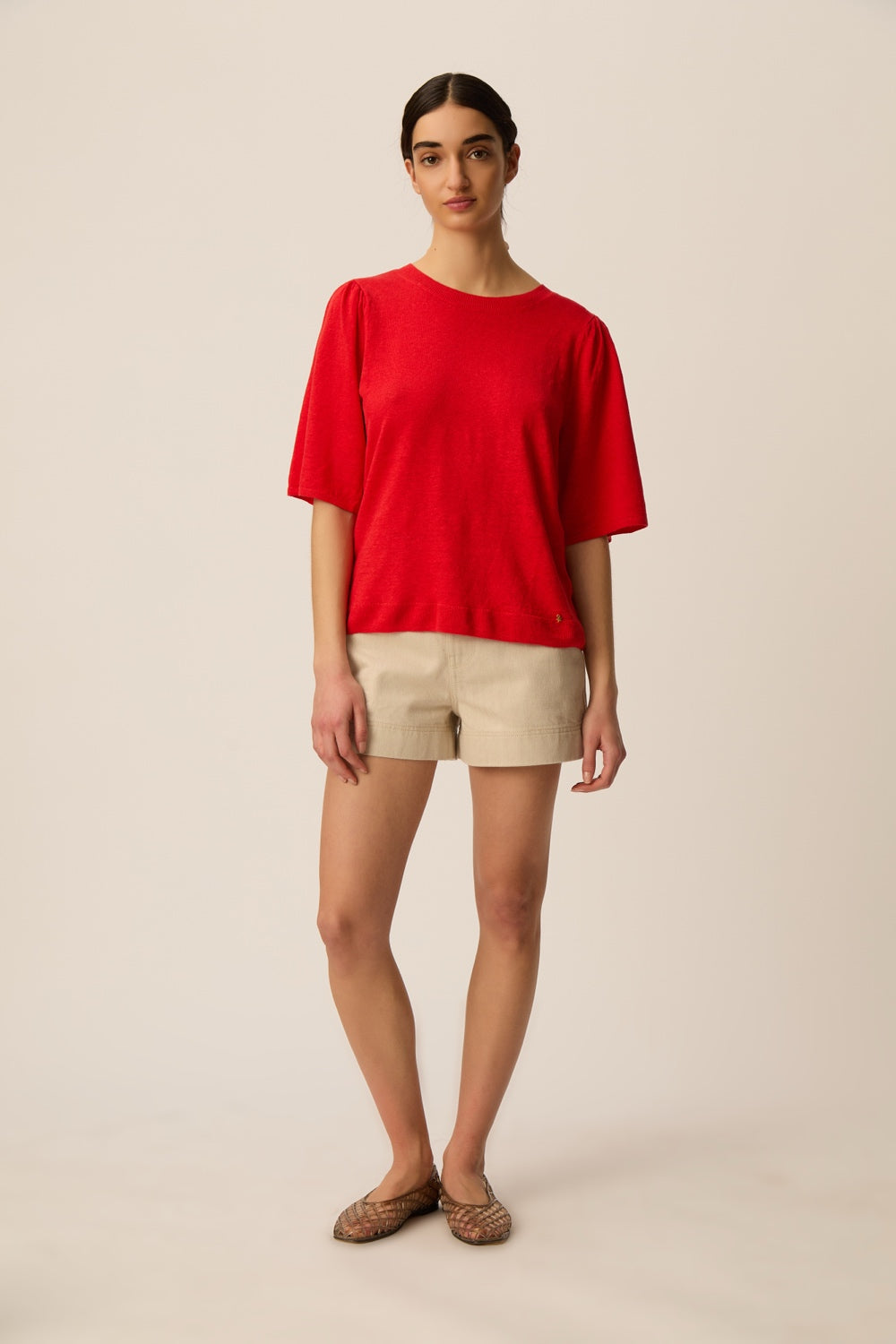 Tee-shirt en maille Brune Homard
