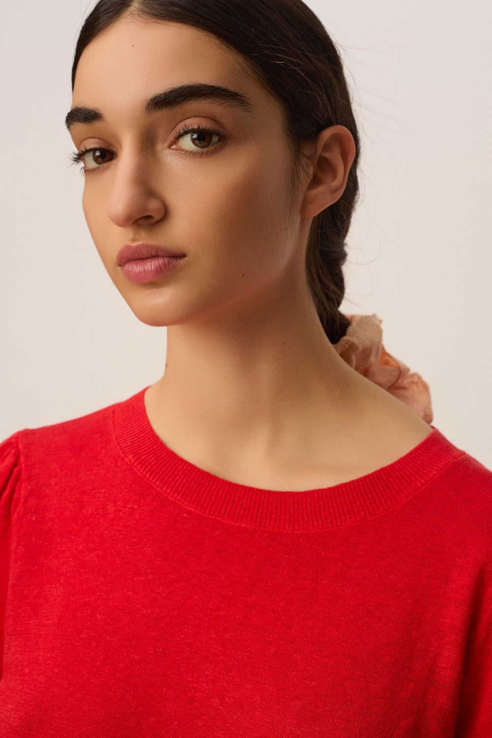 Tee-shirt en maille Brune Homard