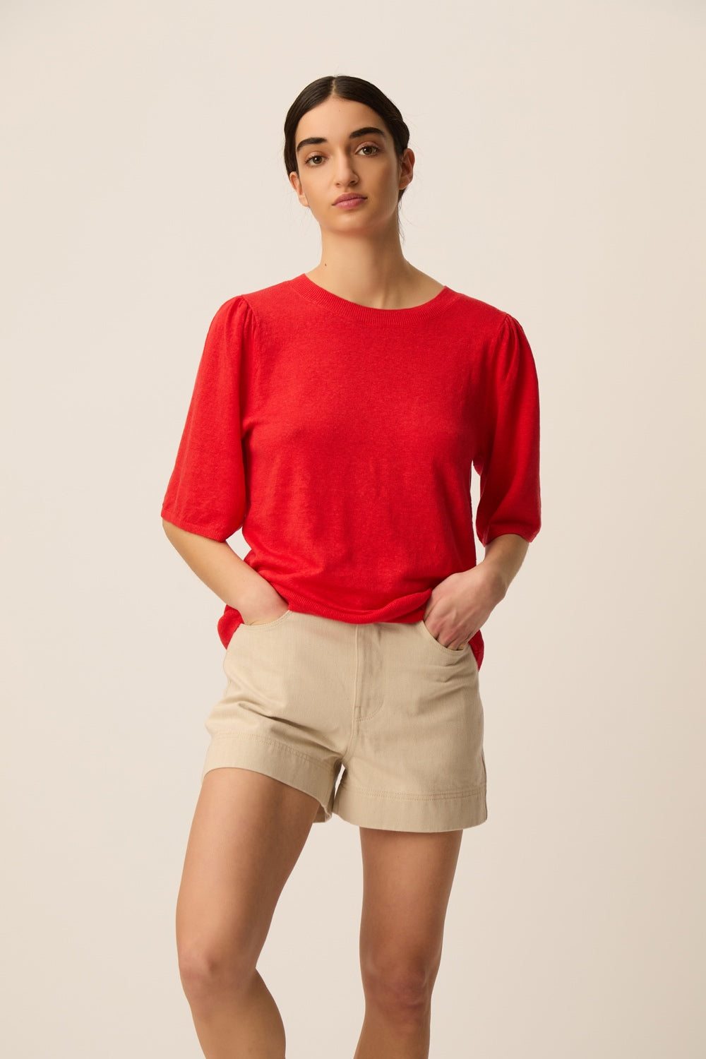 Tee-shirt en maille Brune Homard