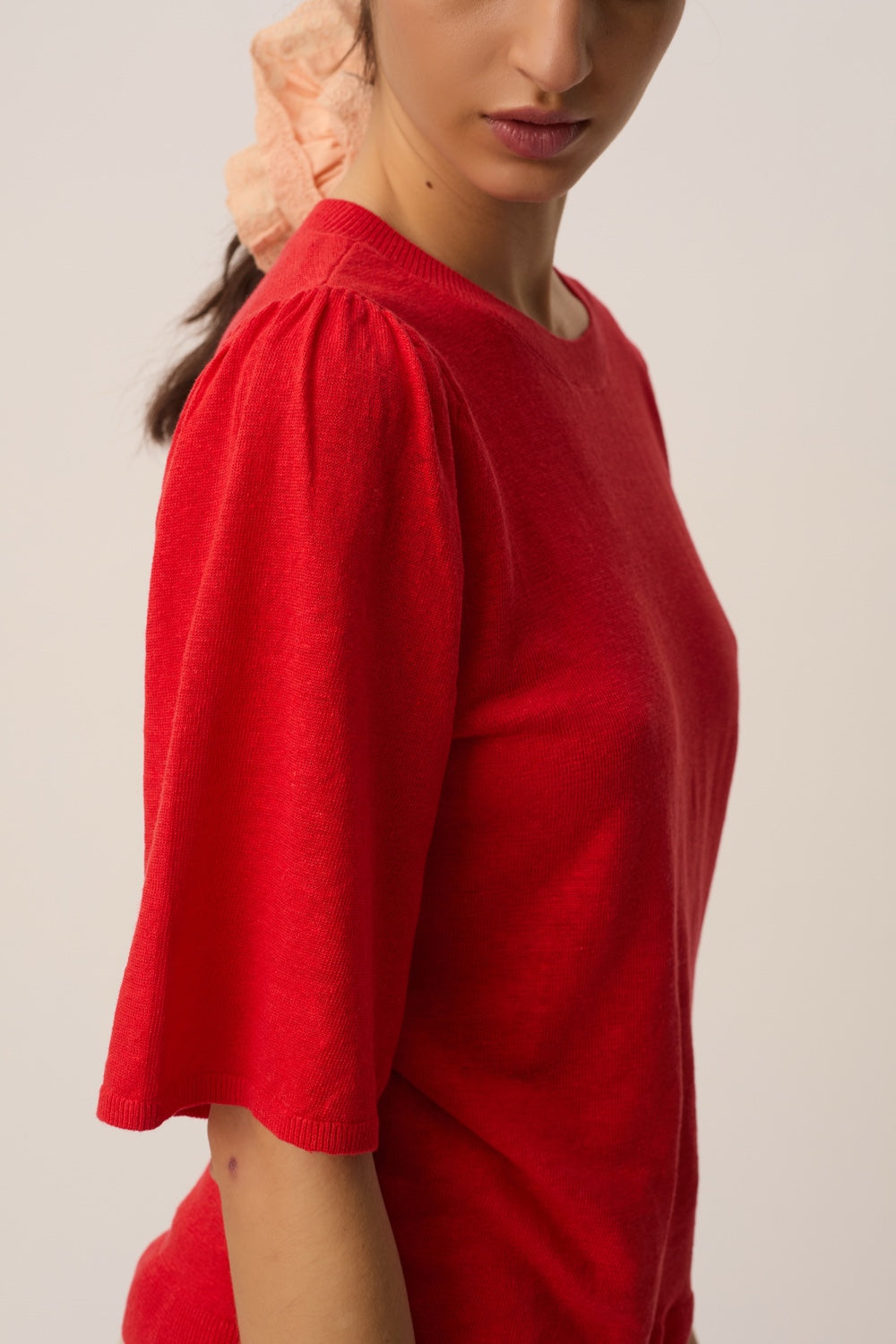 Tee-shirt en maille Brune Homard