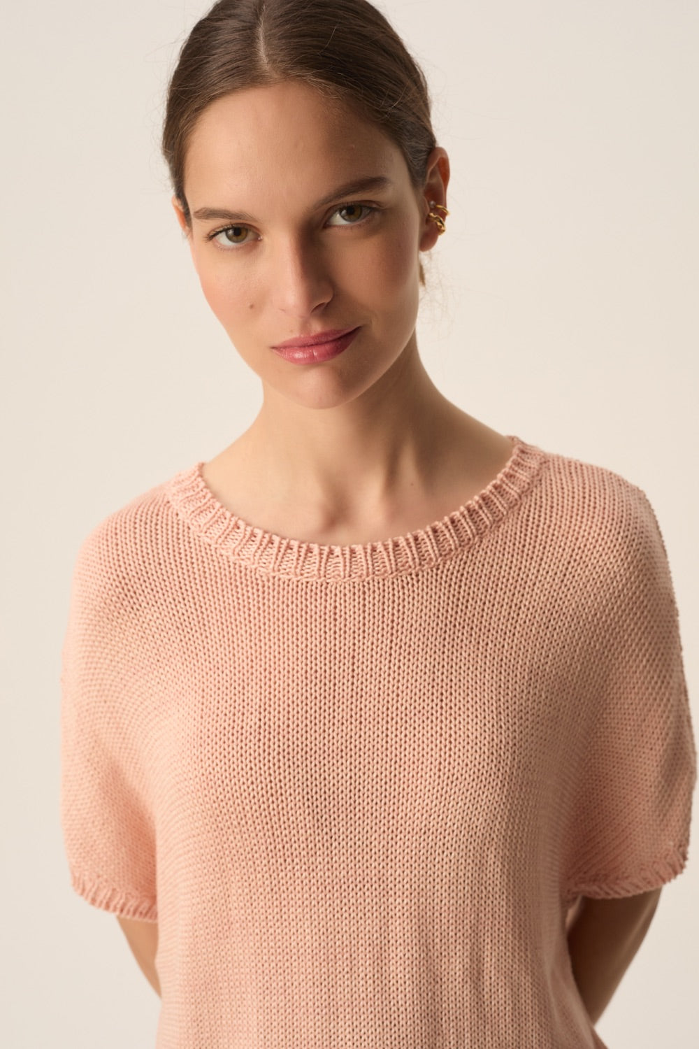Pull manches  courtes Carla Poudre