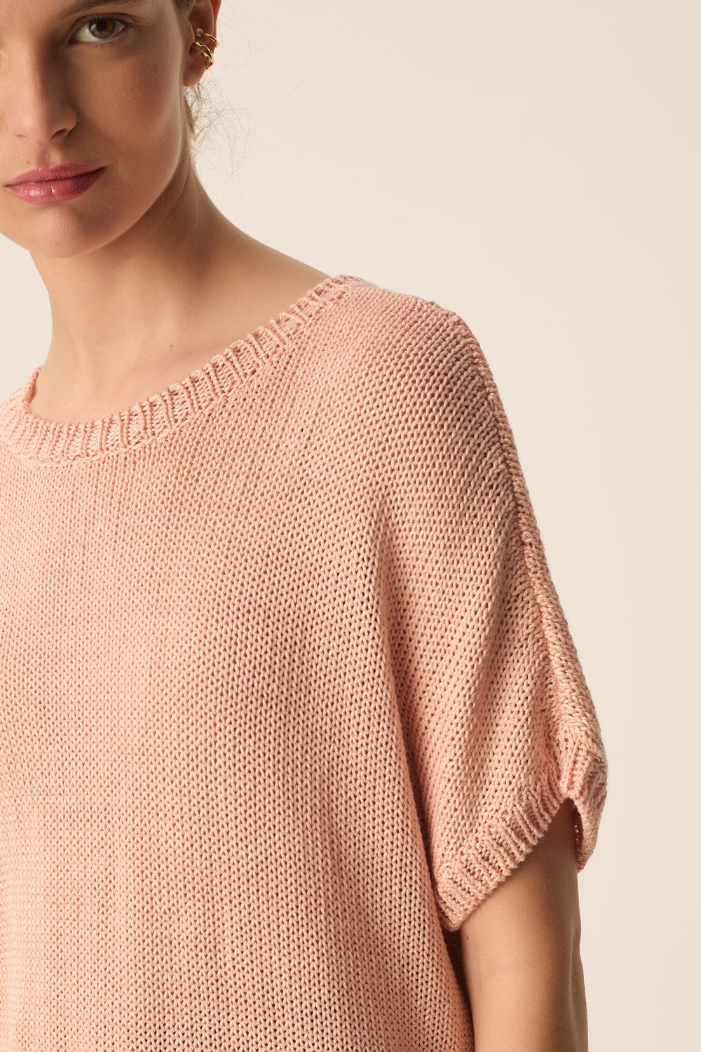 Pull manches  courtes Carla Poudre