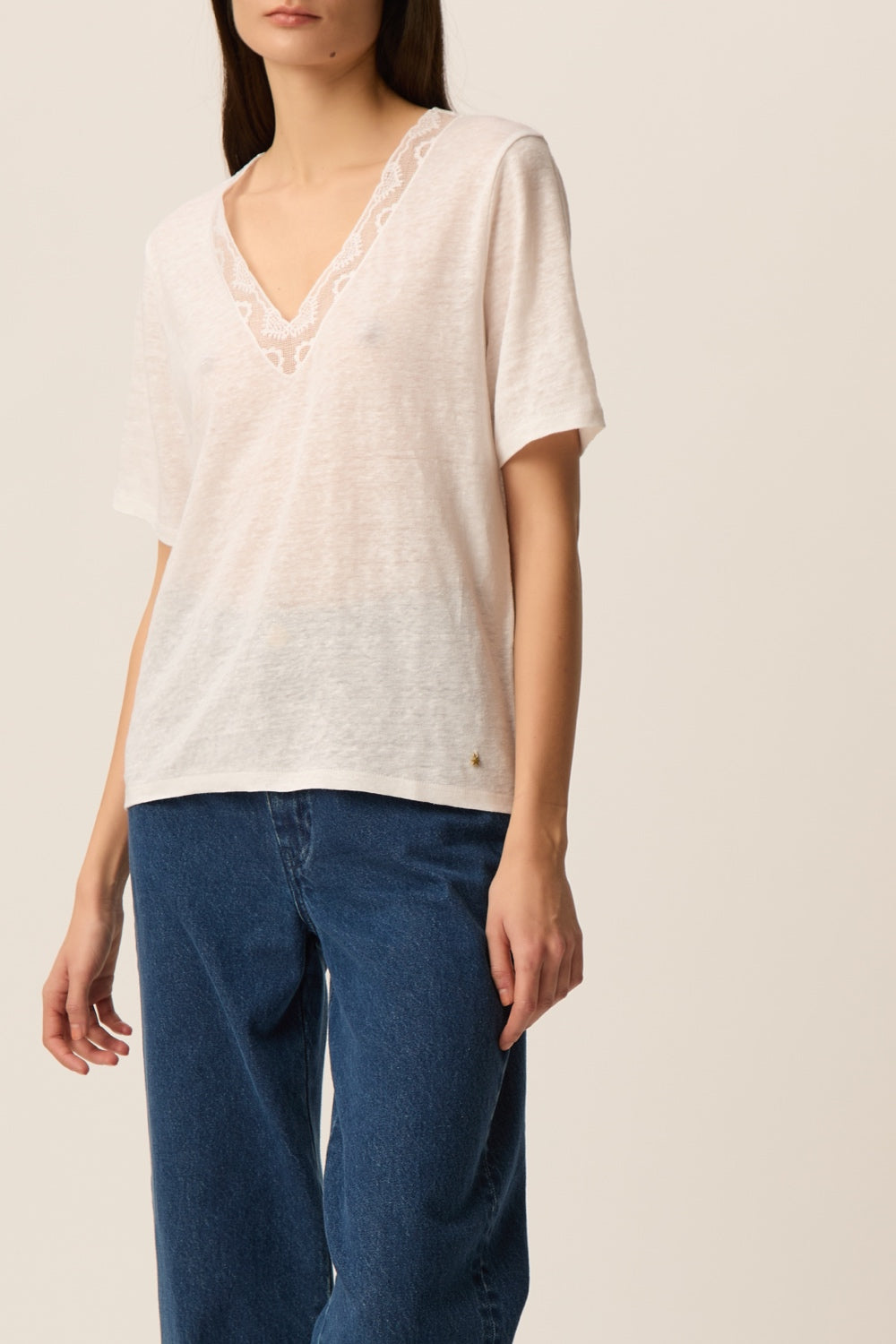 T-shirt Hela Ecru