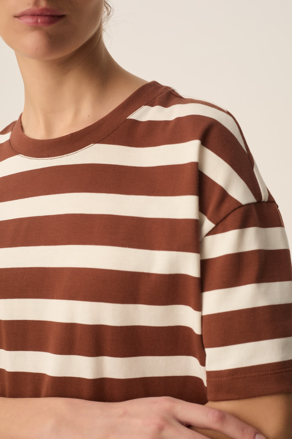 Tee-shirt Filma Choco/Ecru