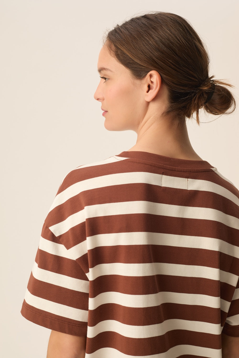 Tee-shirt Filma Choco/Ecru