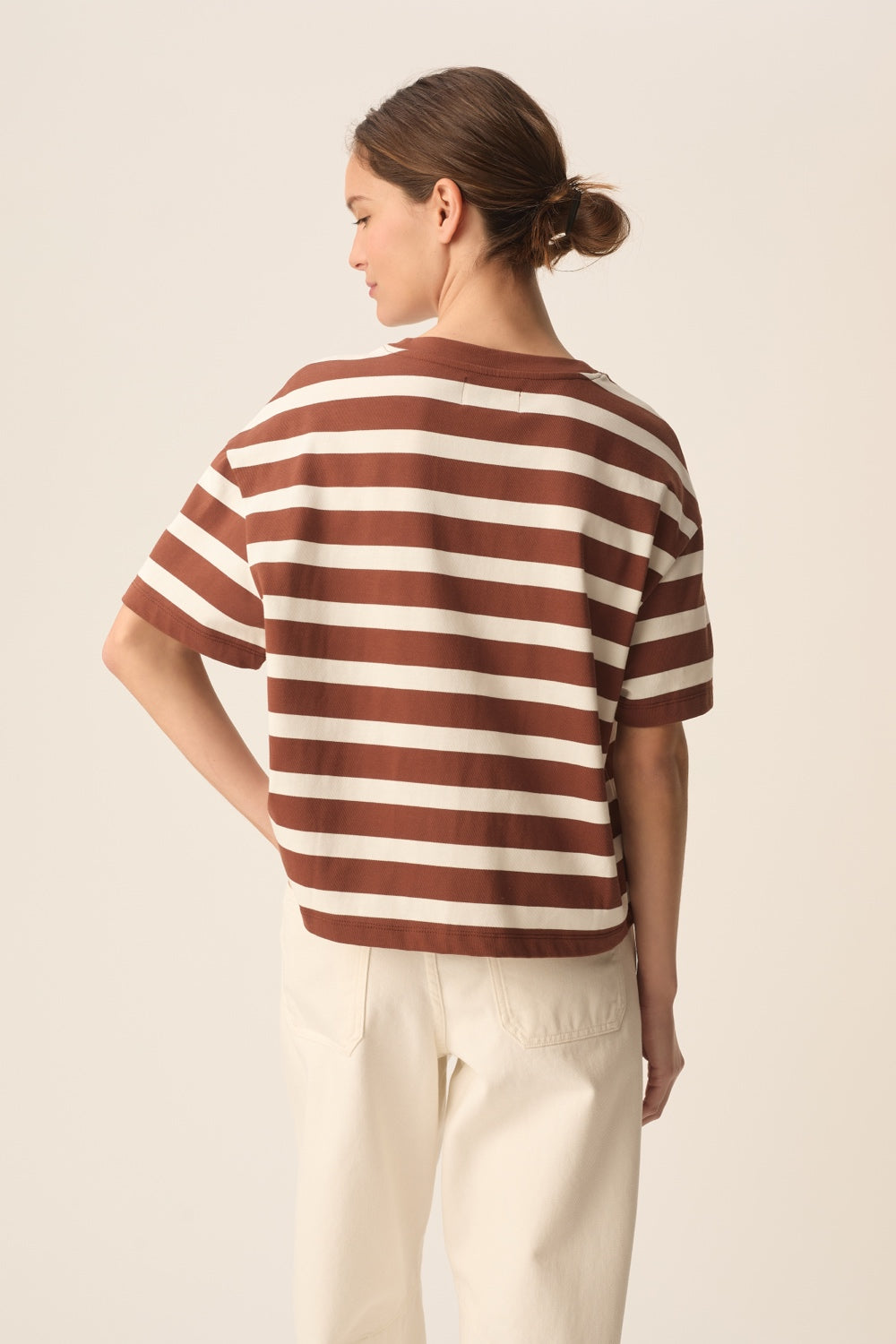 Tee-shirt Filma Choco/Ecru