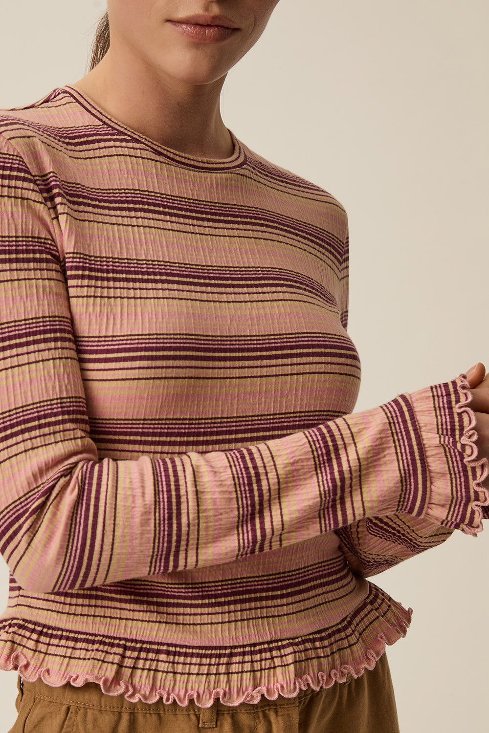 Tee-shirt Harmony Rose/Beige