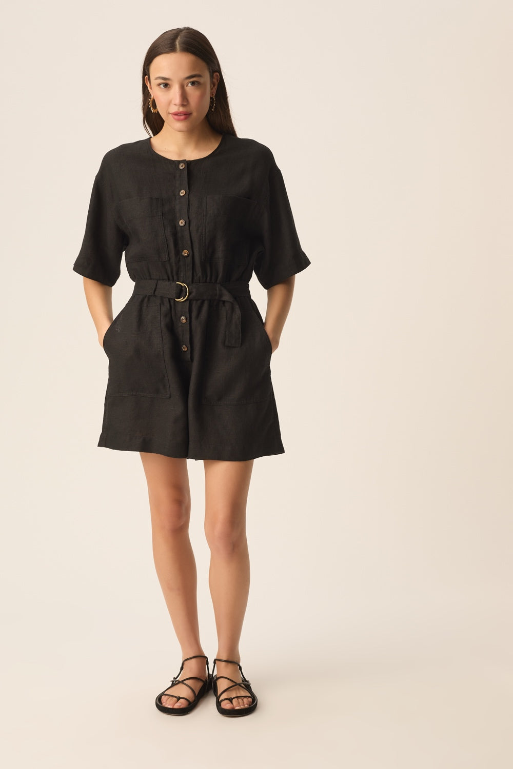 Combi short Esther Noir