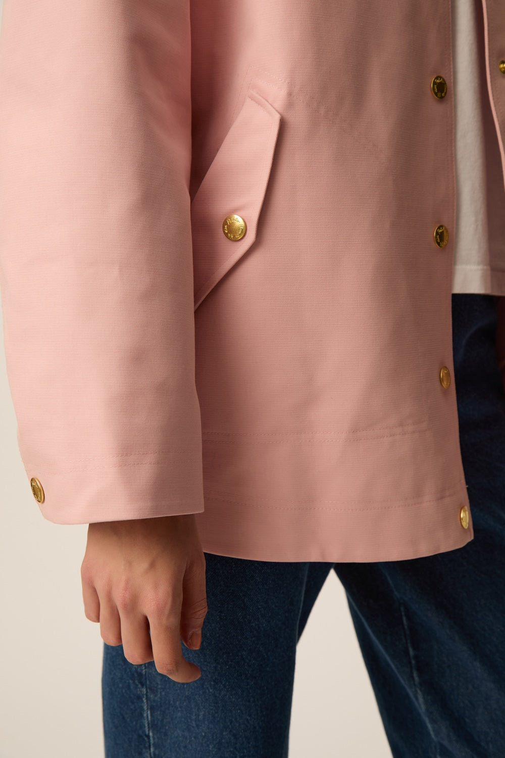 Coat Ypolite Rose