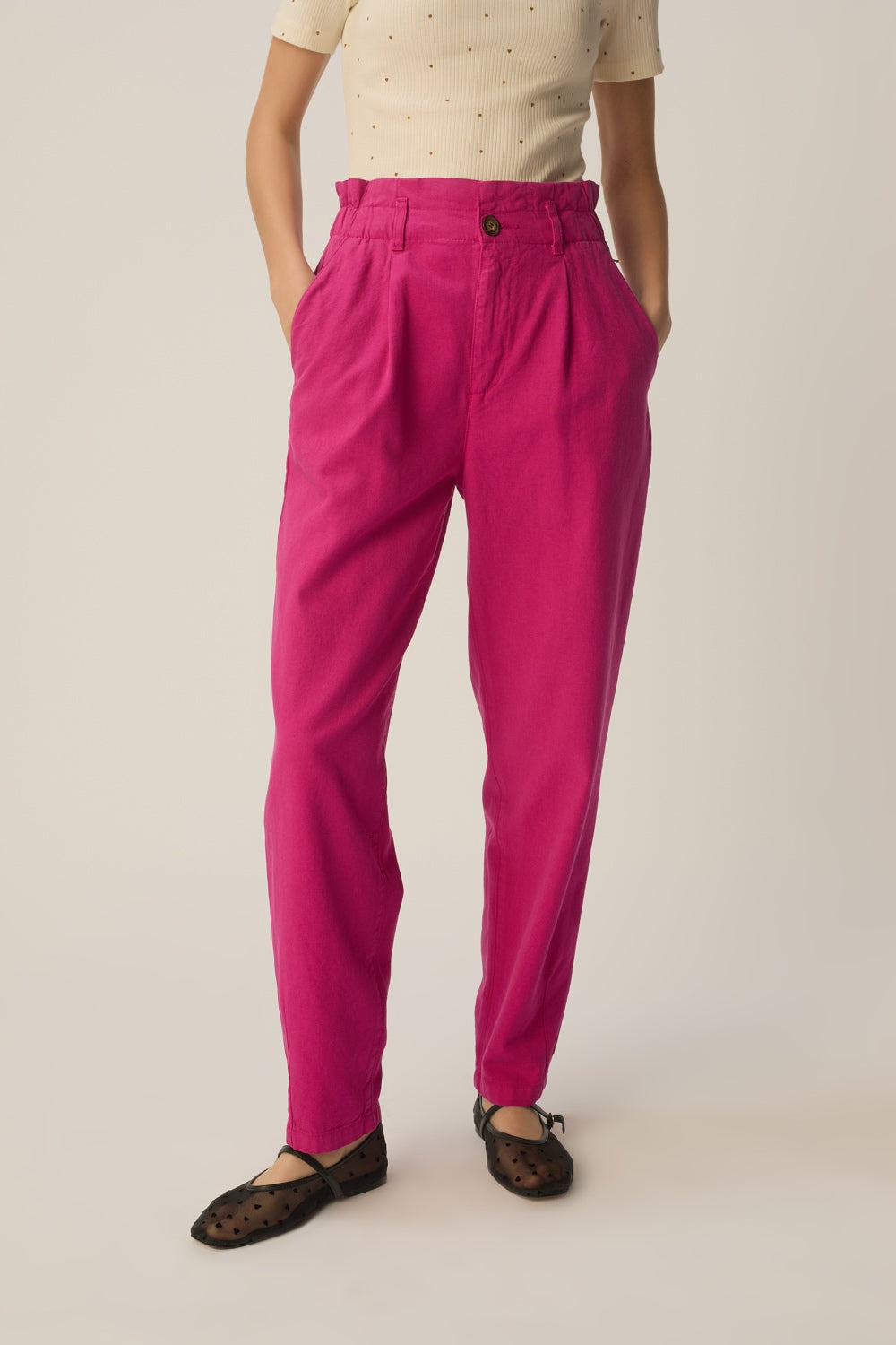 Trousers Santino Pivoine