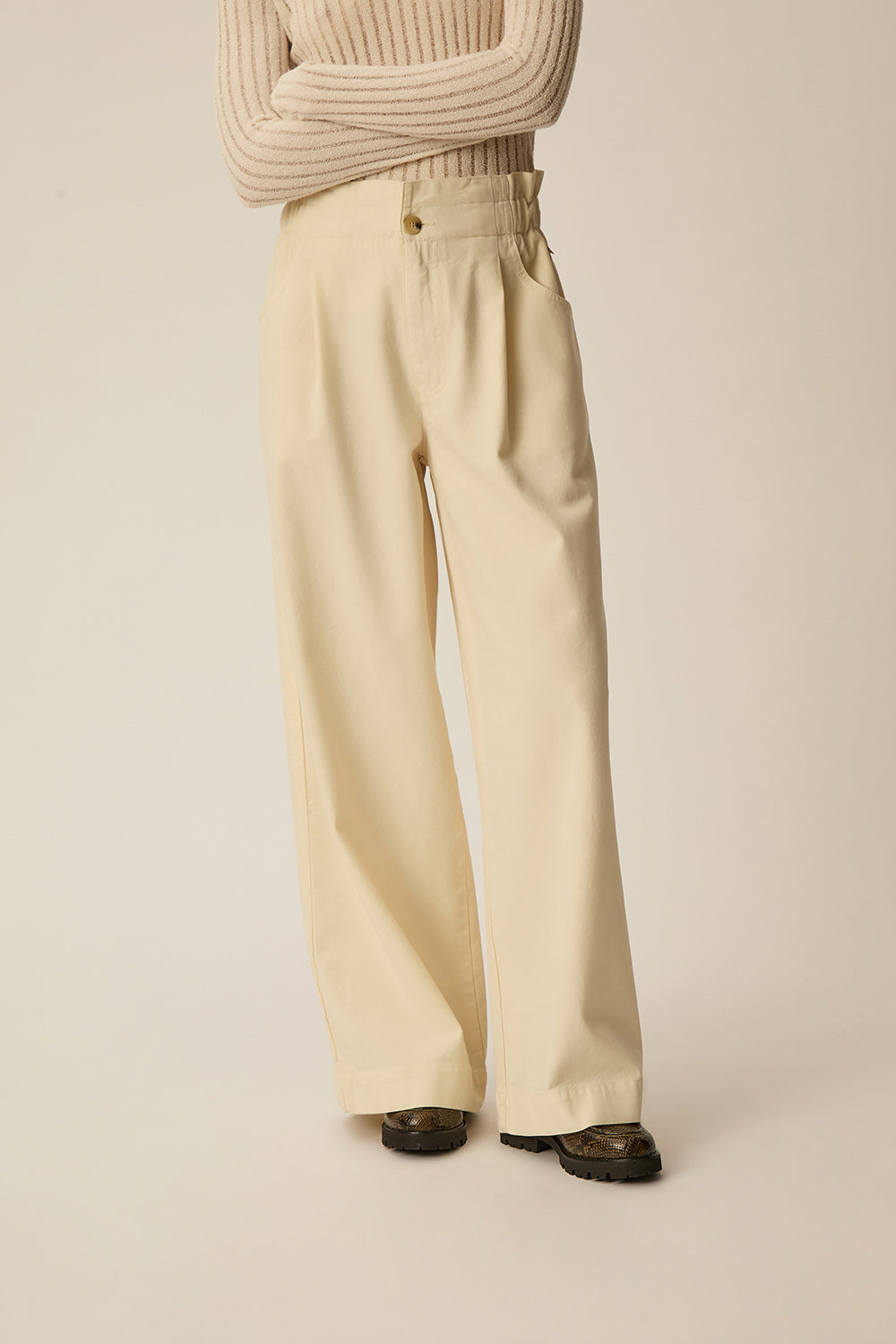 Pantalon Loulou Creme