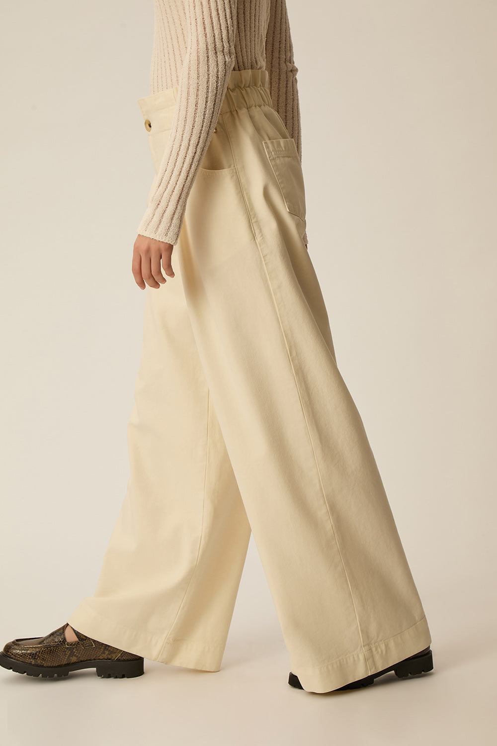 Pantalon Loulou Creme