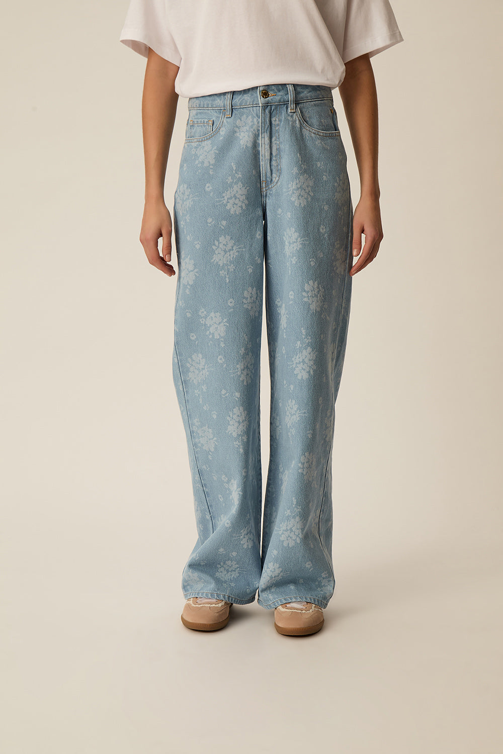 Jean Louela Floral Bleach