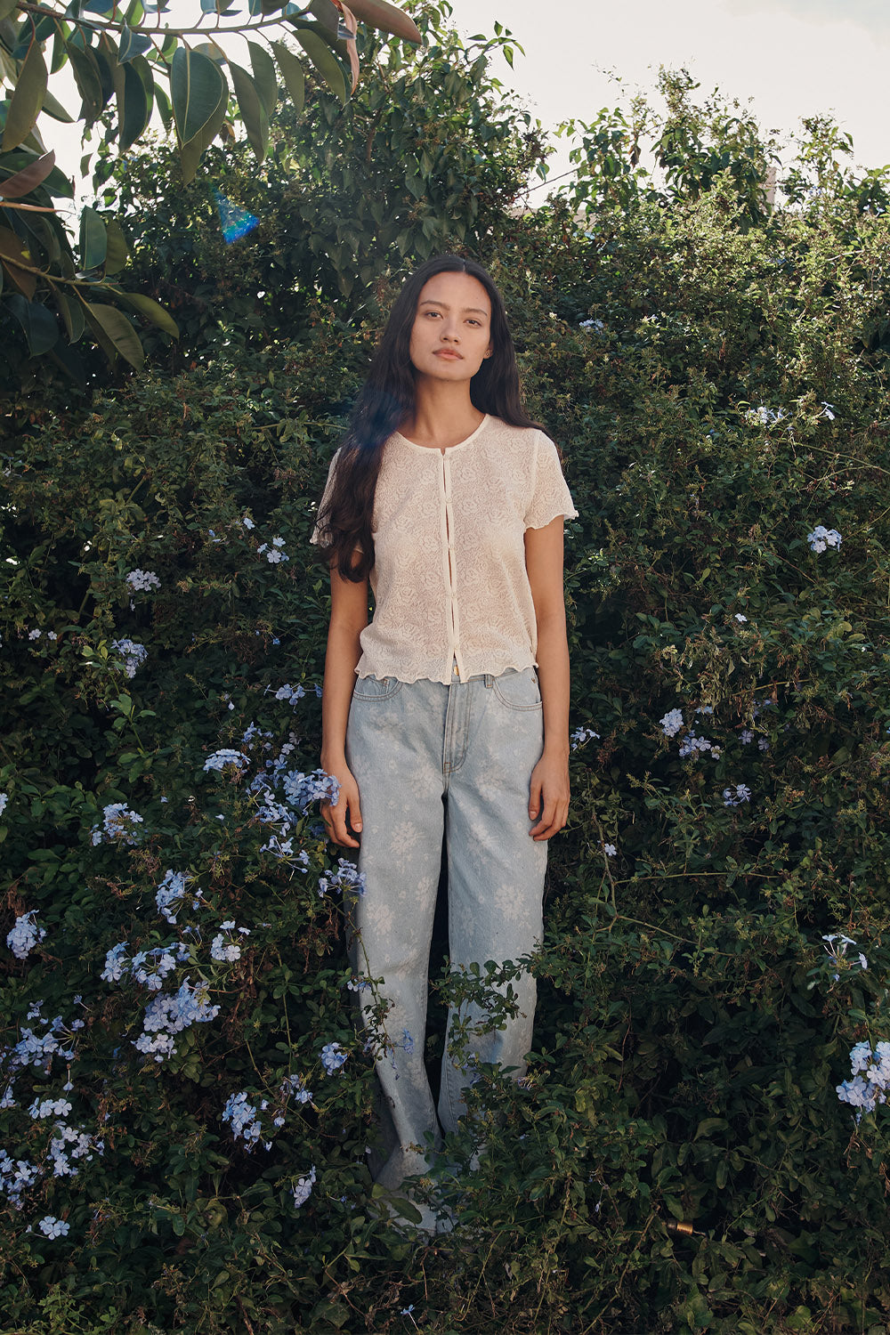 Jean Louela Floral Bleach