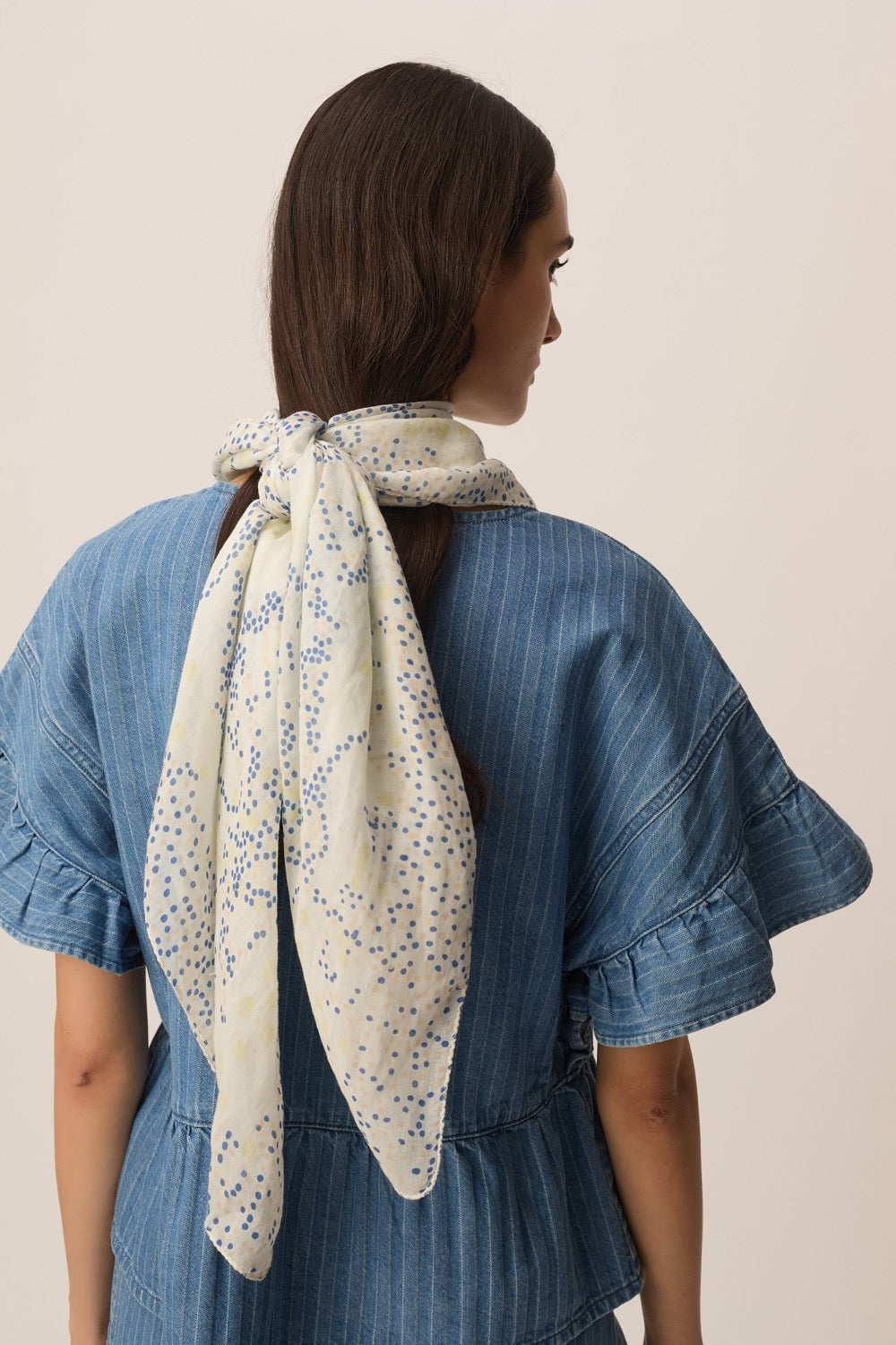 Scarf Nabinette Palme Ciel