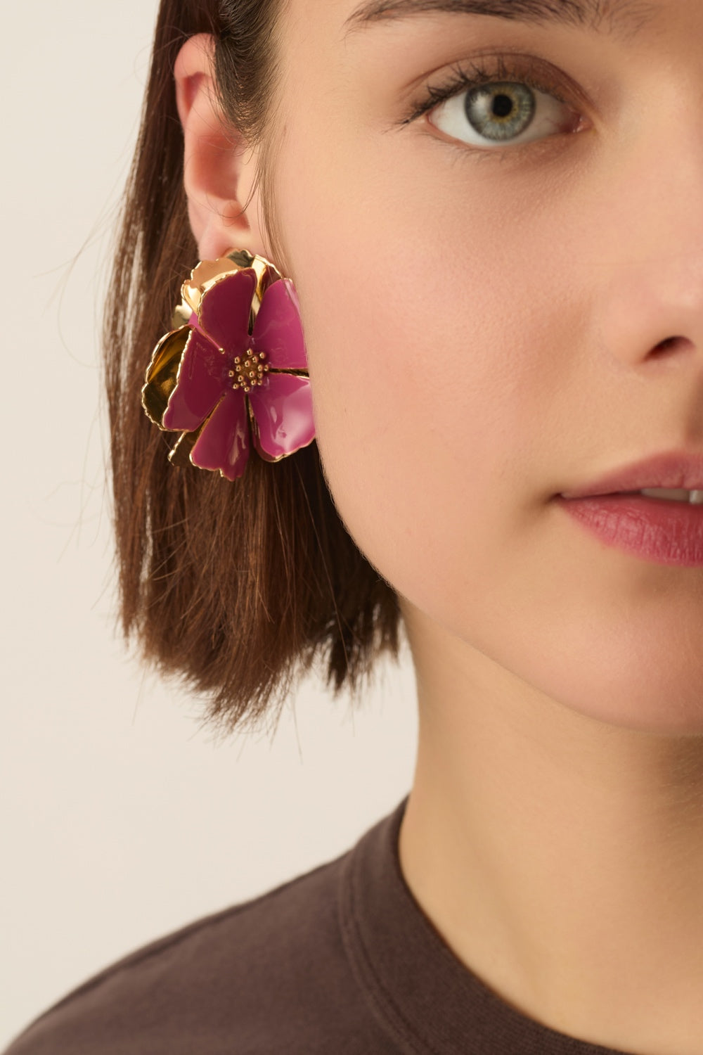 Boucles D'Oreilles Pia Fuchsia
