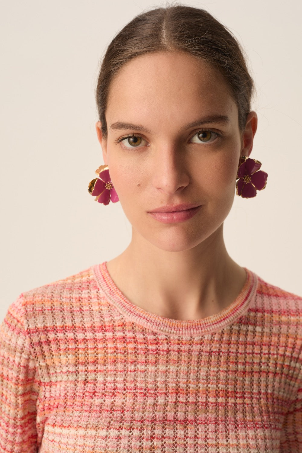 Pia Fuchsia Earrings