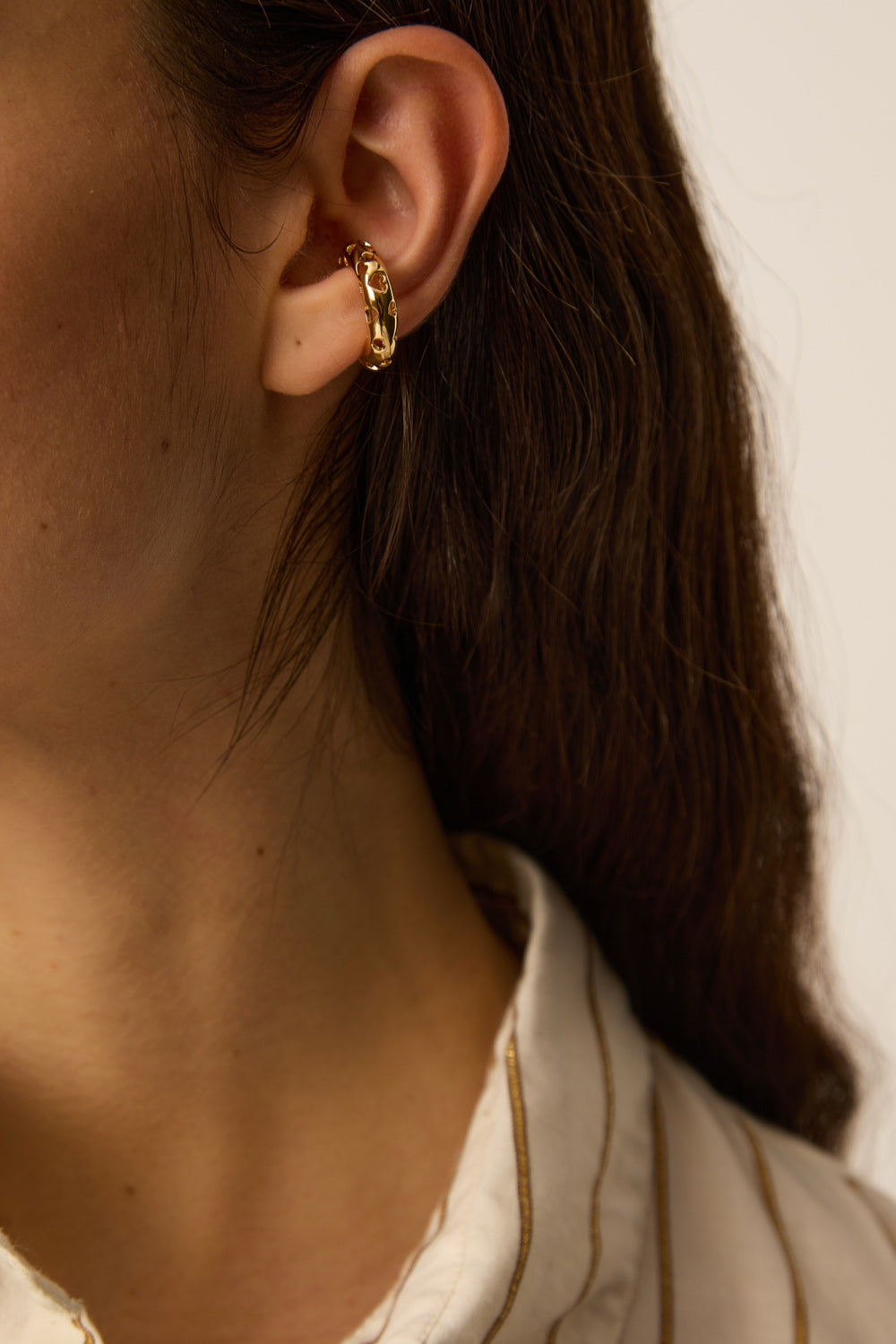 Bague D'Oreille Pimette Dore