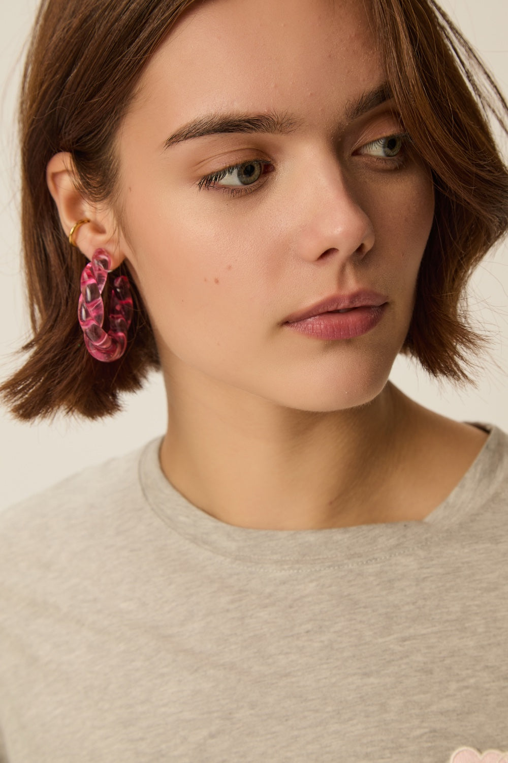 Boucles D'Oreilles Paddy Fuchsia