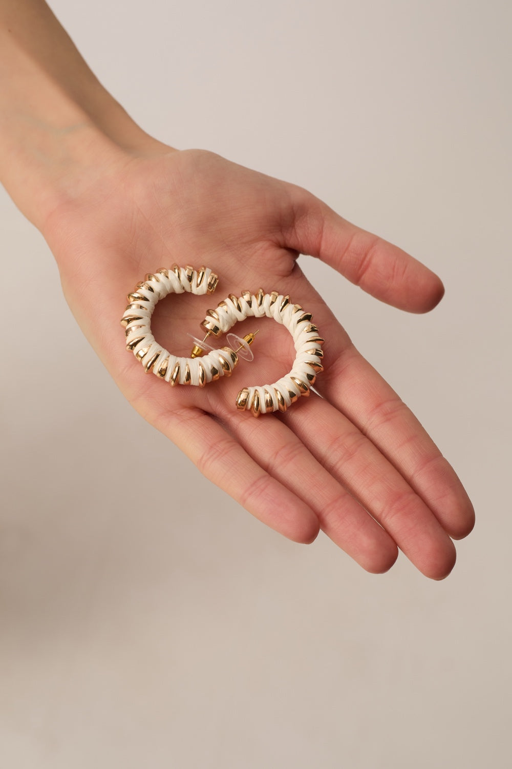 Pietro Ecru Earrings