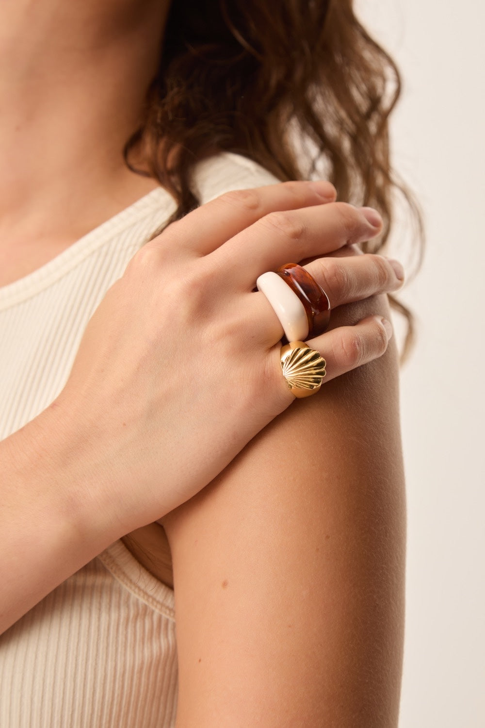Bague Pomme Ecru