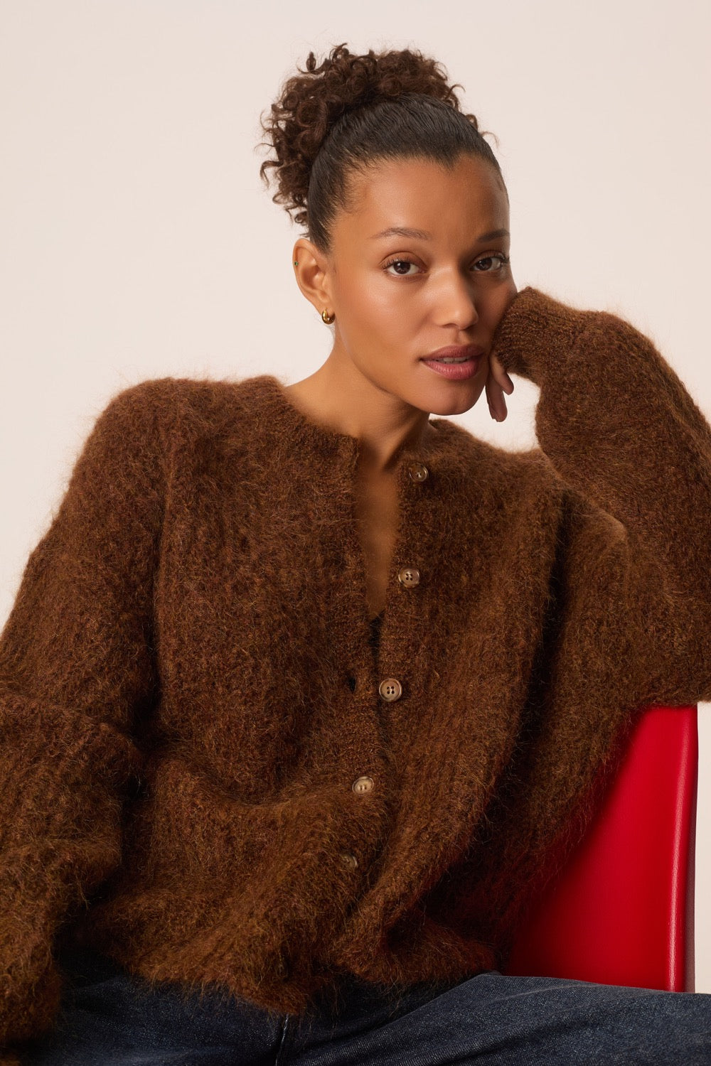 Gilet Alma Cognac Chine