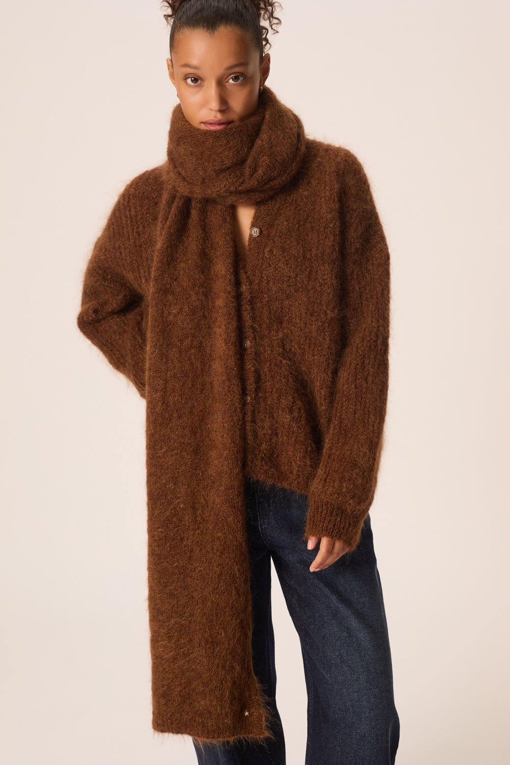 Gilet Alma Cognac Chine