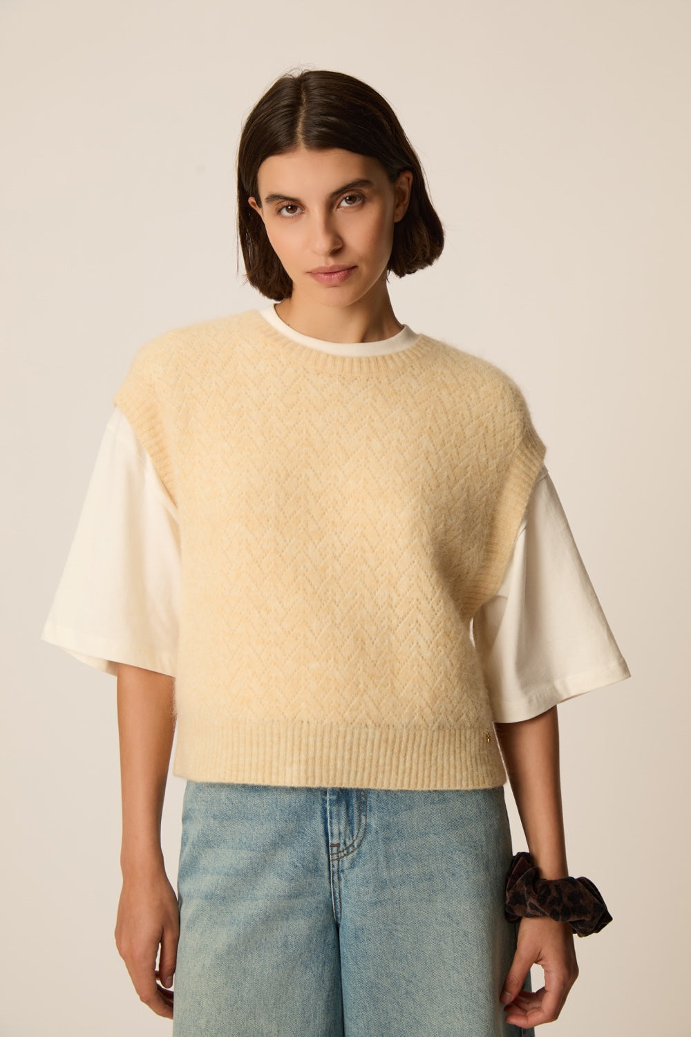 Pull Bertille Vanille