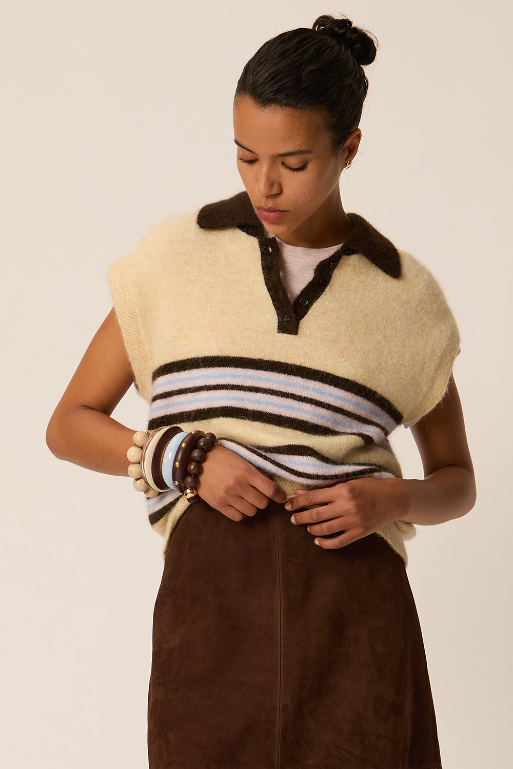 Pull Berni Vanille / Ourson