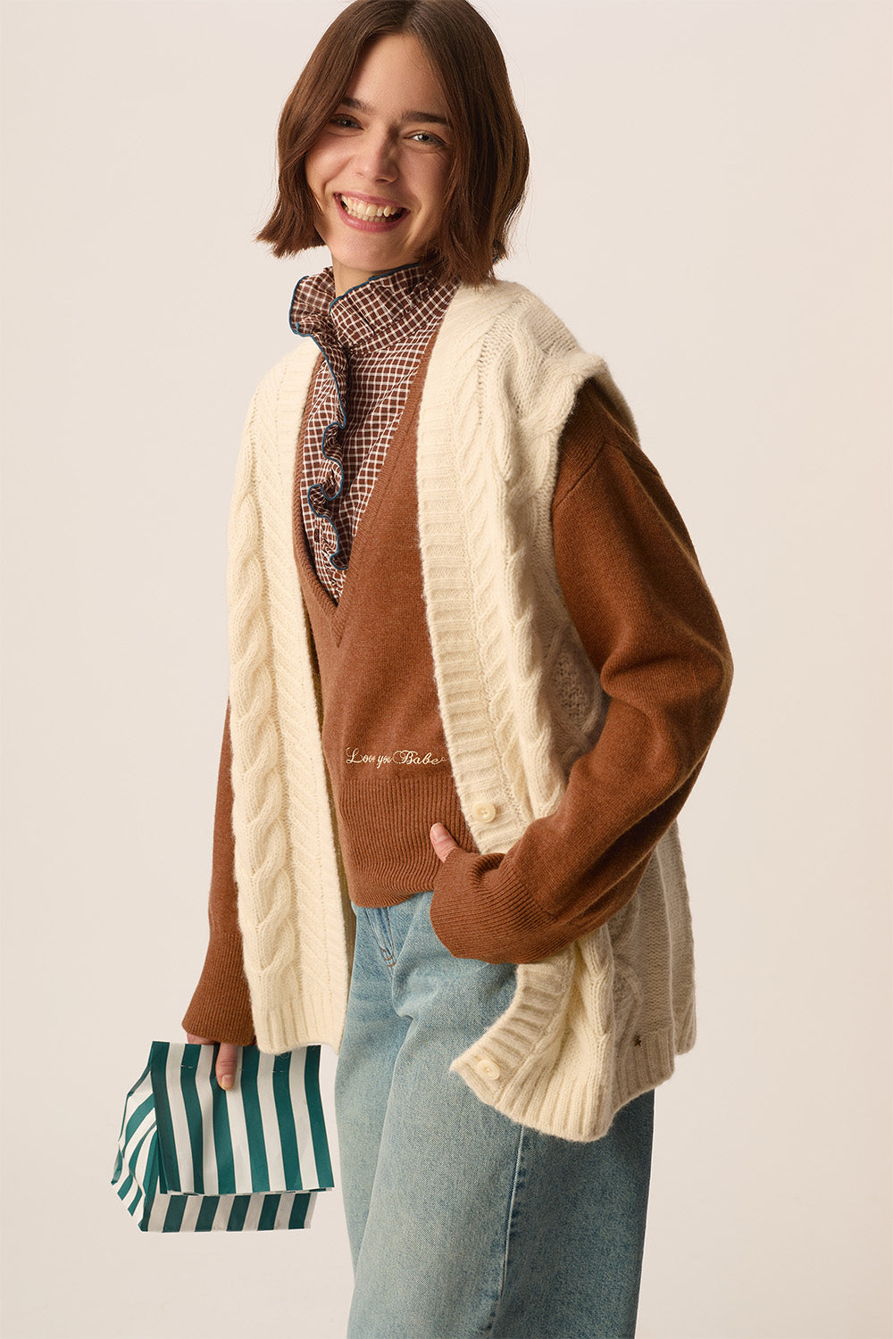 Pull Armelle Chamois