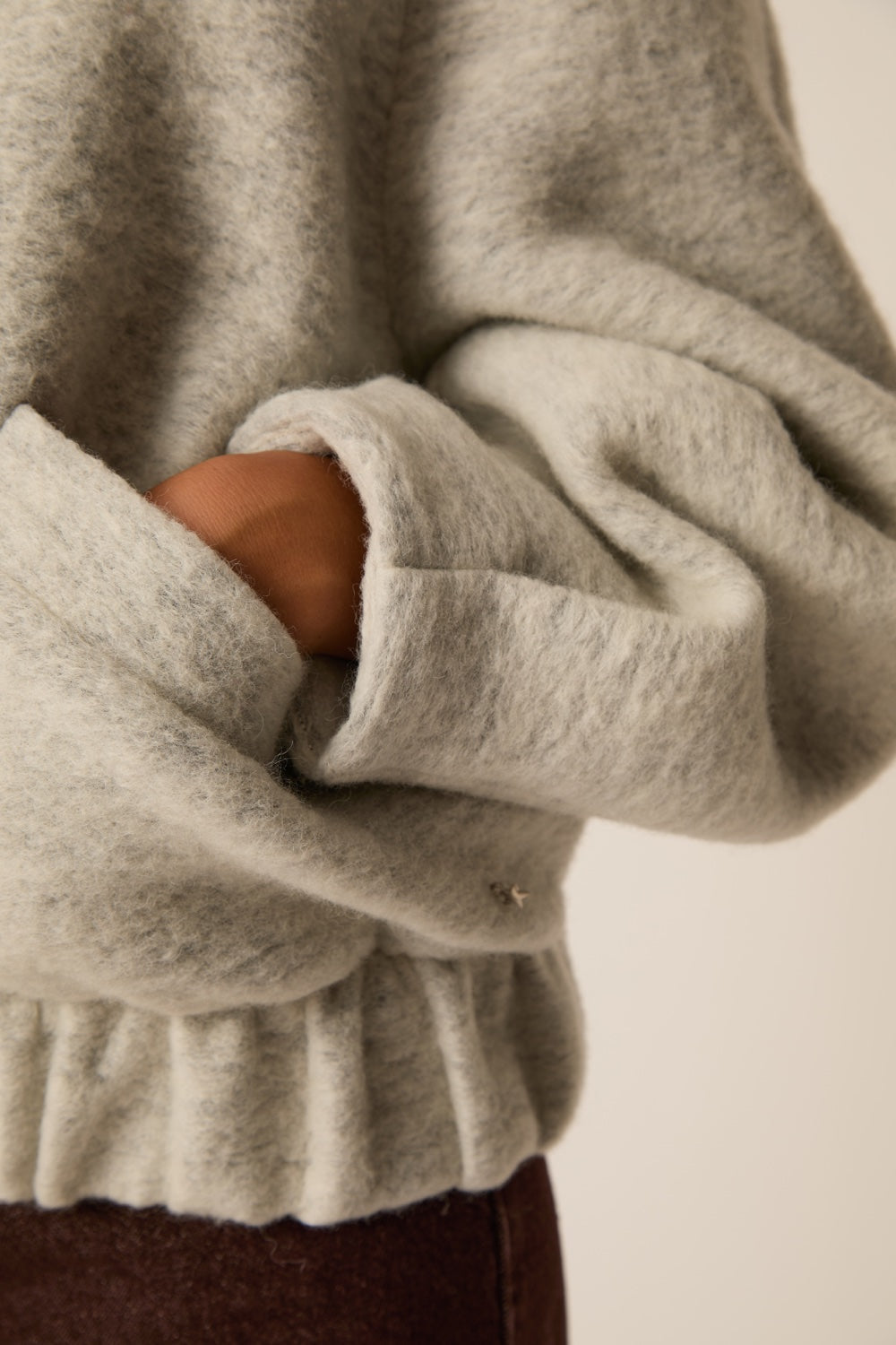 Knit Jacket Hildilia Gris Chine