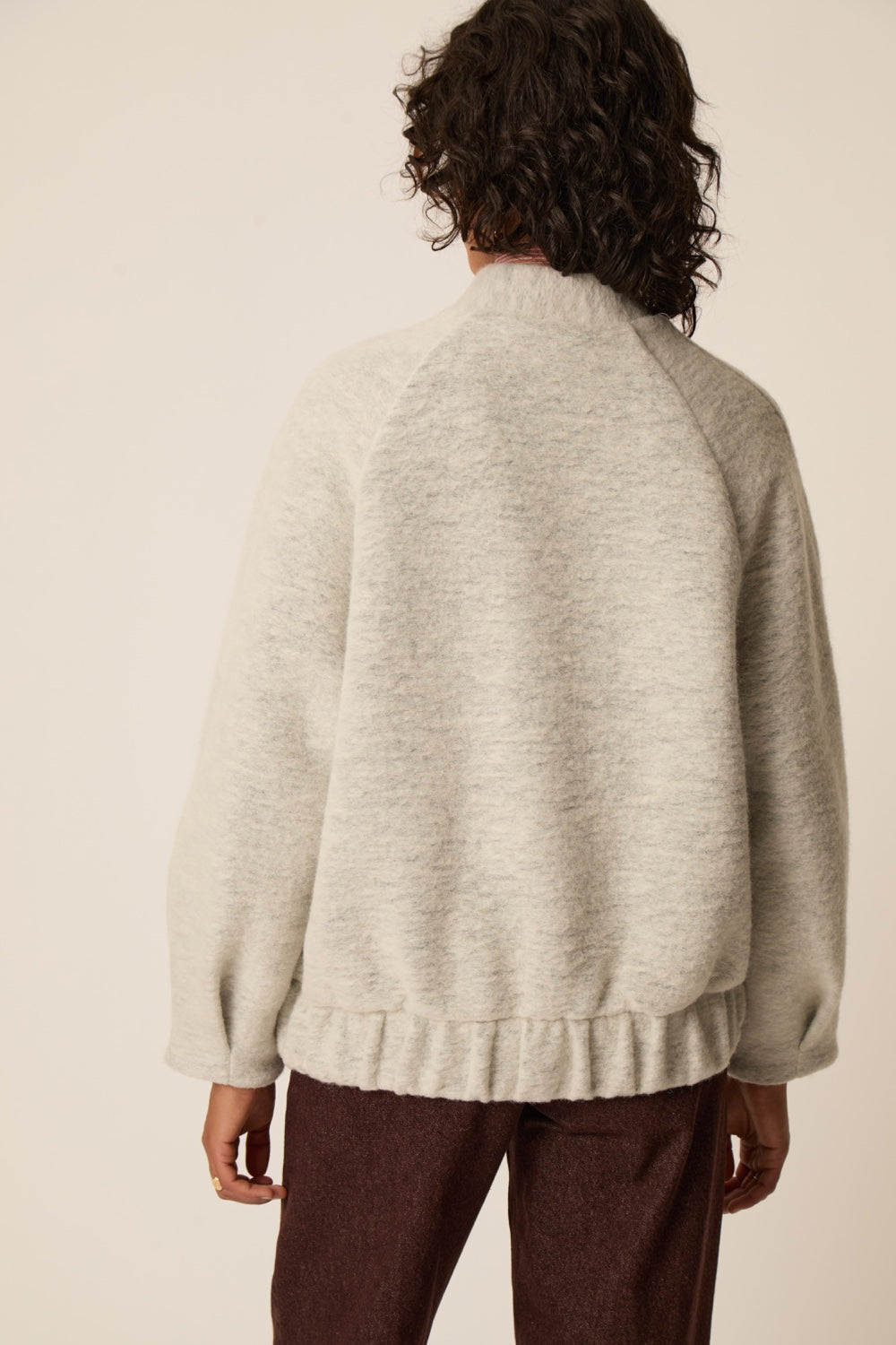 Knit Jacket Hildilia Gris Chine
