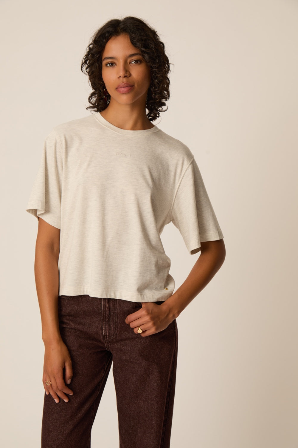 Tee-shirt Jerry Gris Chine