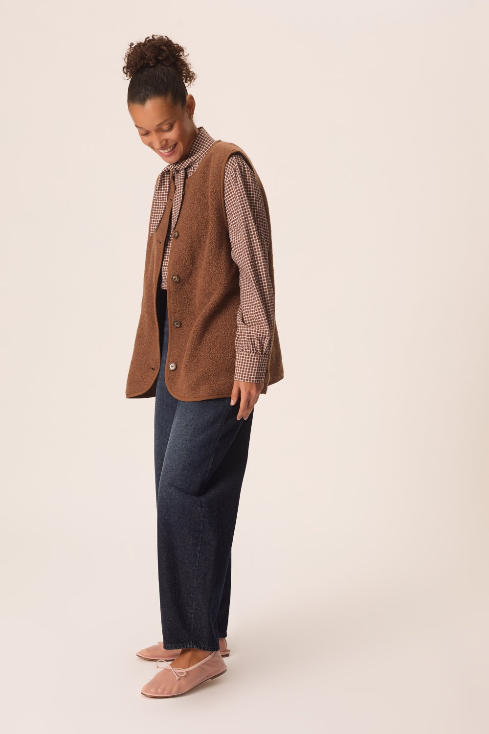Veste maille Gwendi Bois
