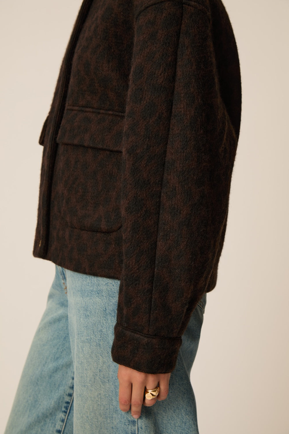 Knit Jacket Isadora Leopard