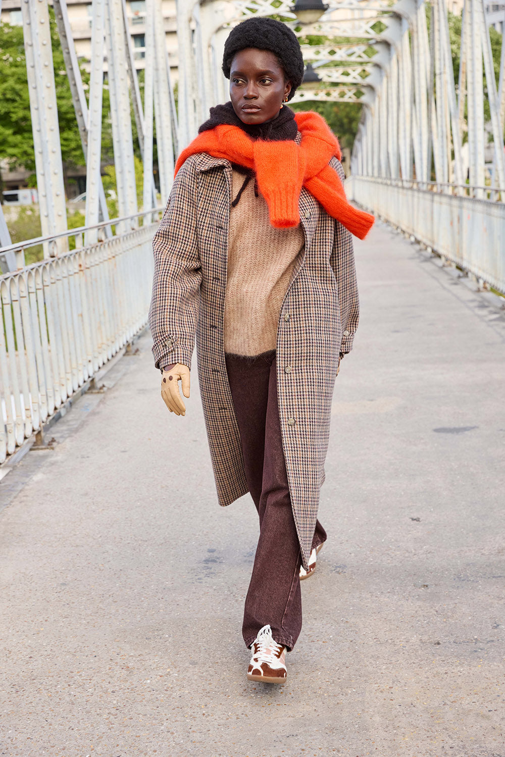 Manteau Yonique Carreau Grand Pa