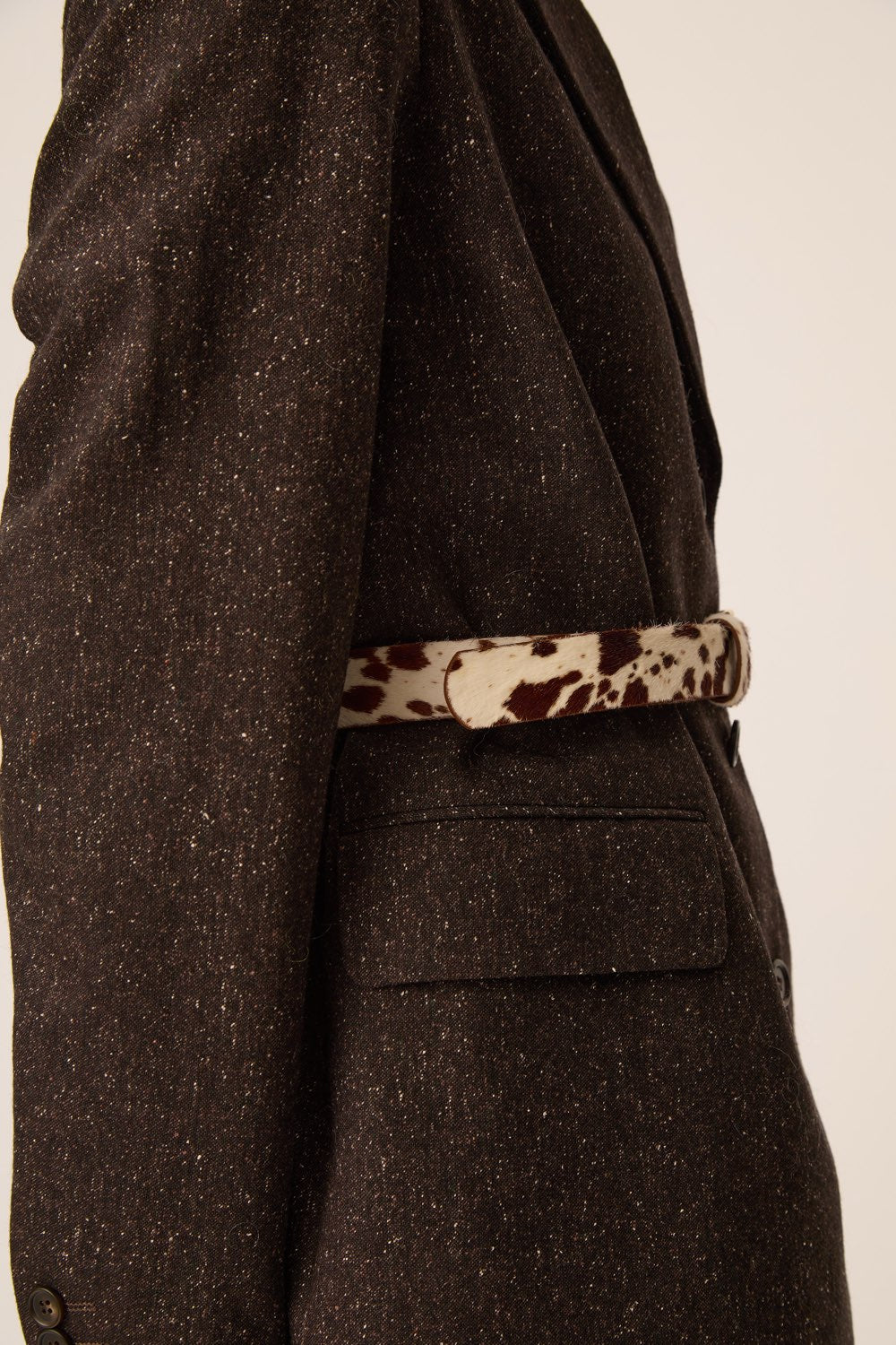 Belt Martino White Cow