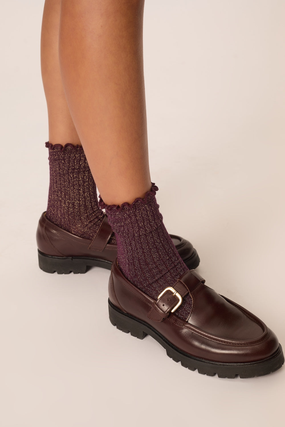 Chaussettes Orthense Prune