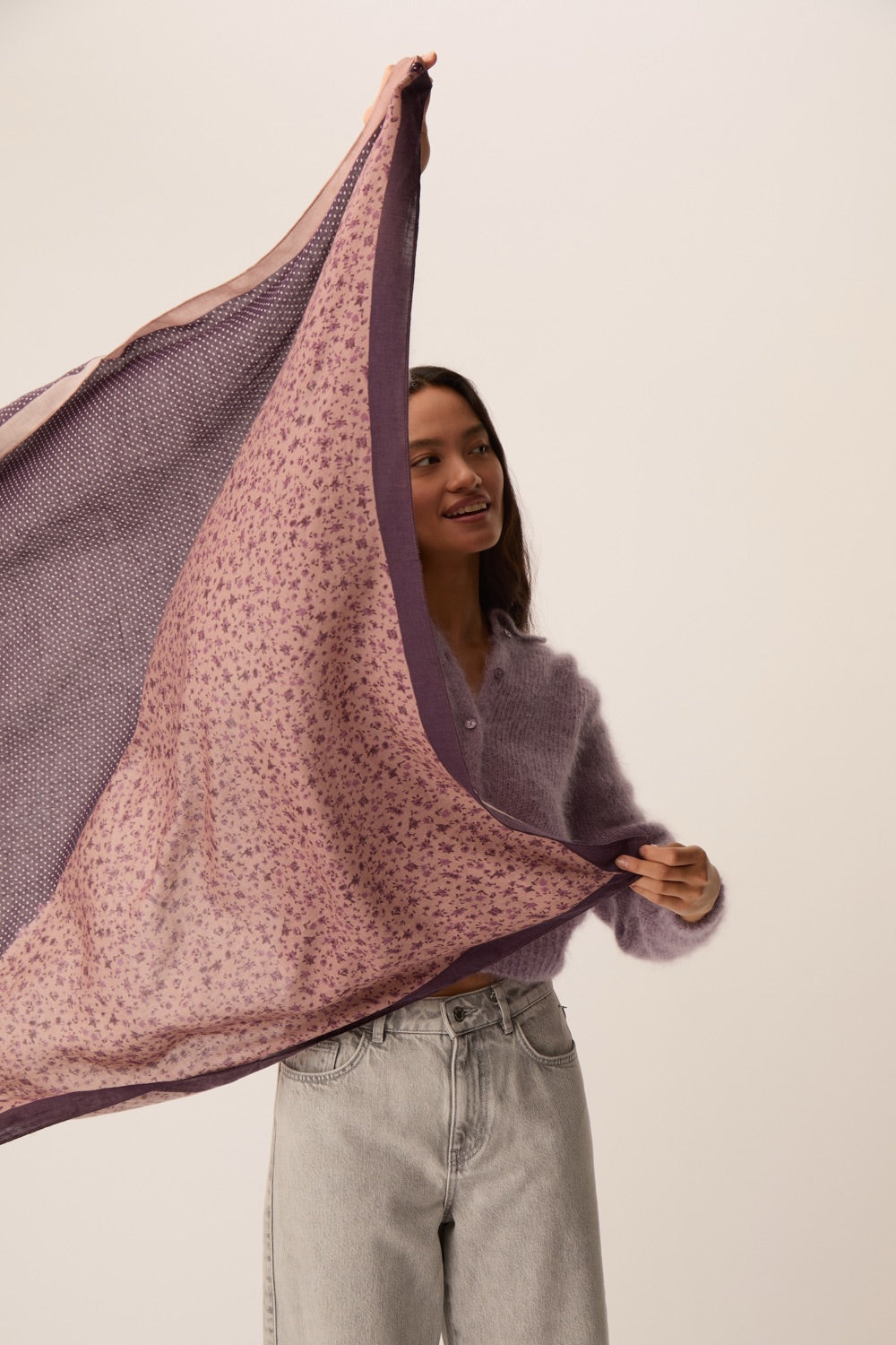 Foulard Nyrisa Iris Bois