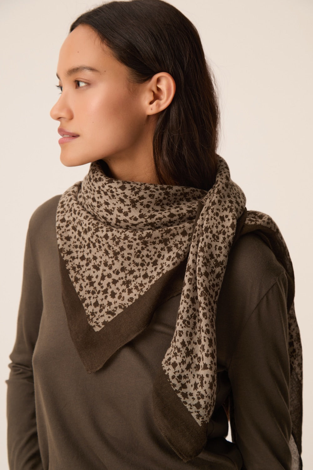 Foulard Ninette Melodie Algue