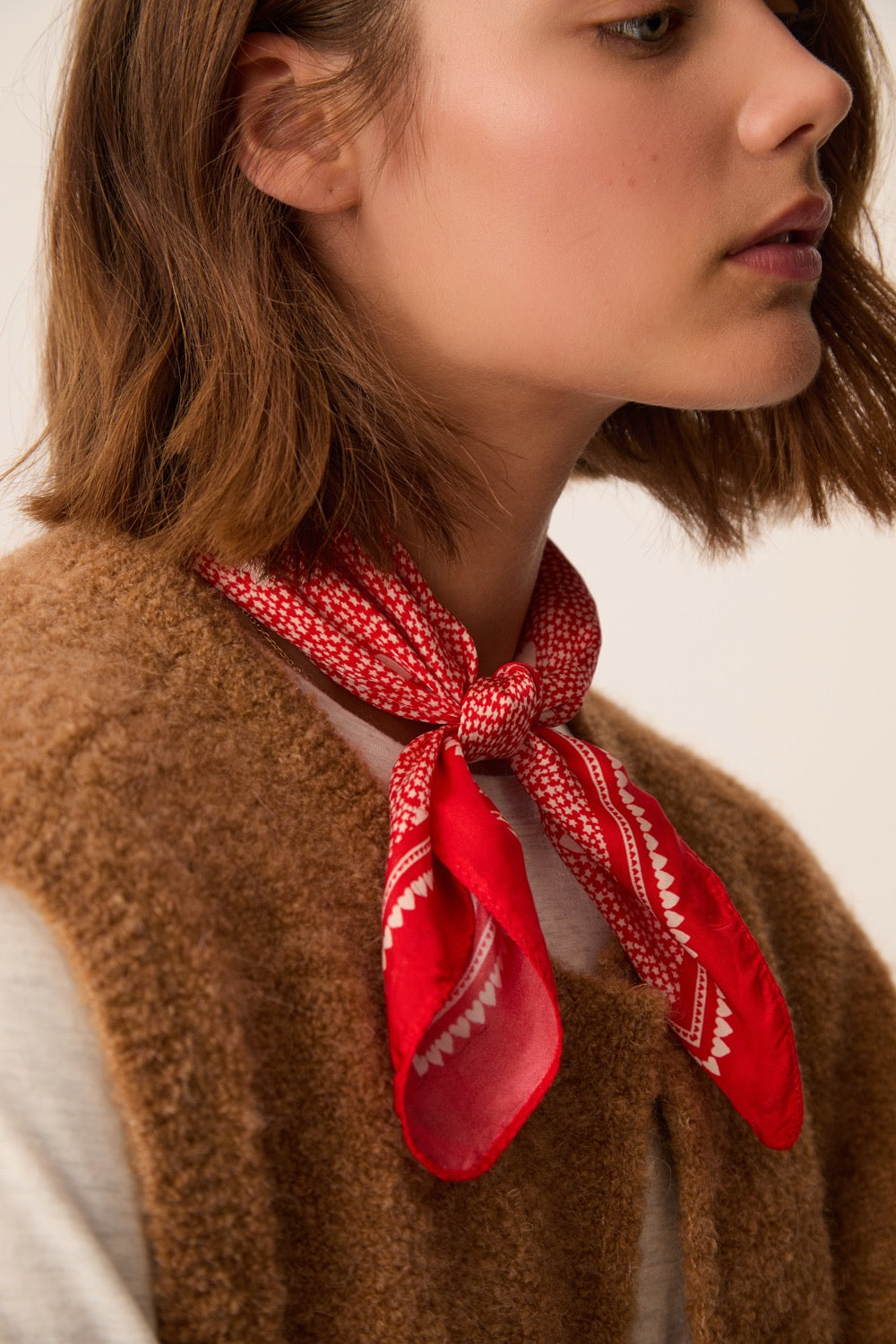 Scarf Nybiche Coeur Rouge