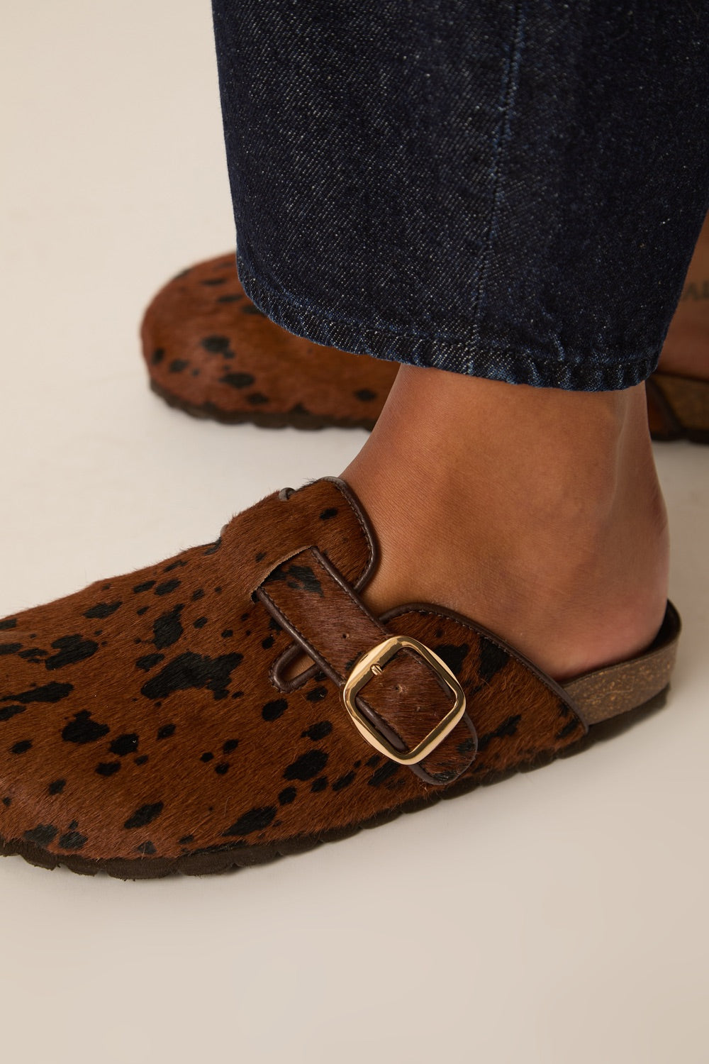 Mules Wambi Brown Cow